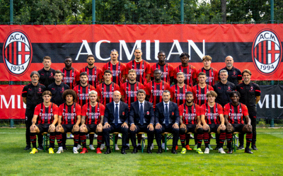 AC米兰2024赛季一线队全家福